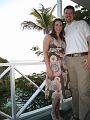 Elizabeth & Ross on our porch at sunset